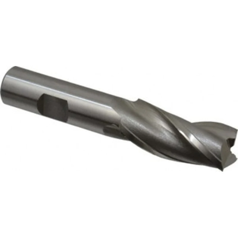 OSG 3/4, 1-5/8 LOC, 5/8 Shank Diam, 3-3/4 OAL, 3 Flute, Cobalt Square End Mill Single End, Uncoated, Spiral Flute, 30...